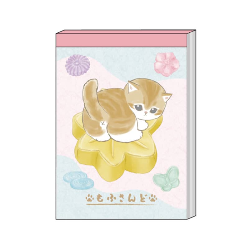 サンスター文具 メモミニ mofusand 和三盆 100枚 日本製 かわいい 女子文具 ぢゅの 和菓子柄 限定