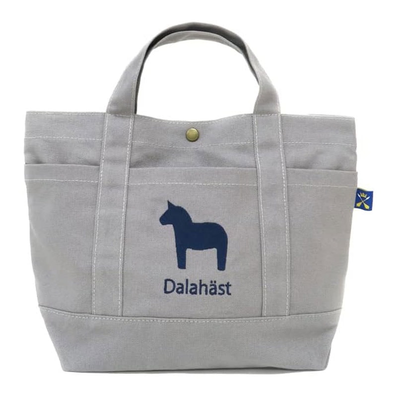 MYSiG ダーラヘスト トート M グレー トートバッグ マチ付き 帆布素材 オシャレ 持ち運び かわいい プレゼント