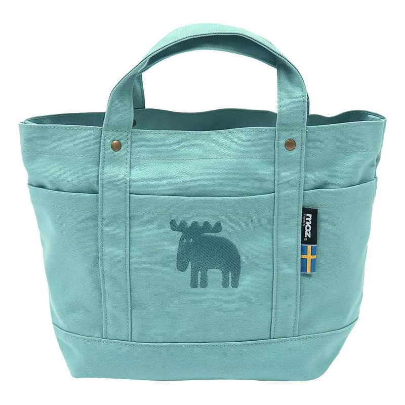 MOZ モズ スゥェーデン 帆布トート M ノルディックグリーン トートバッグ マチ付き 帆布素材 オシャレ 持ち運び かわいい プレゼント