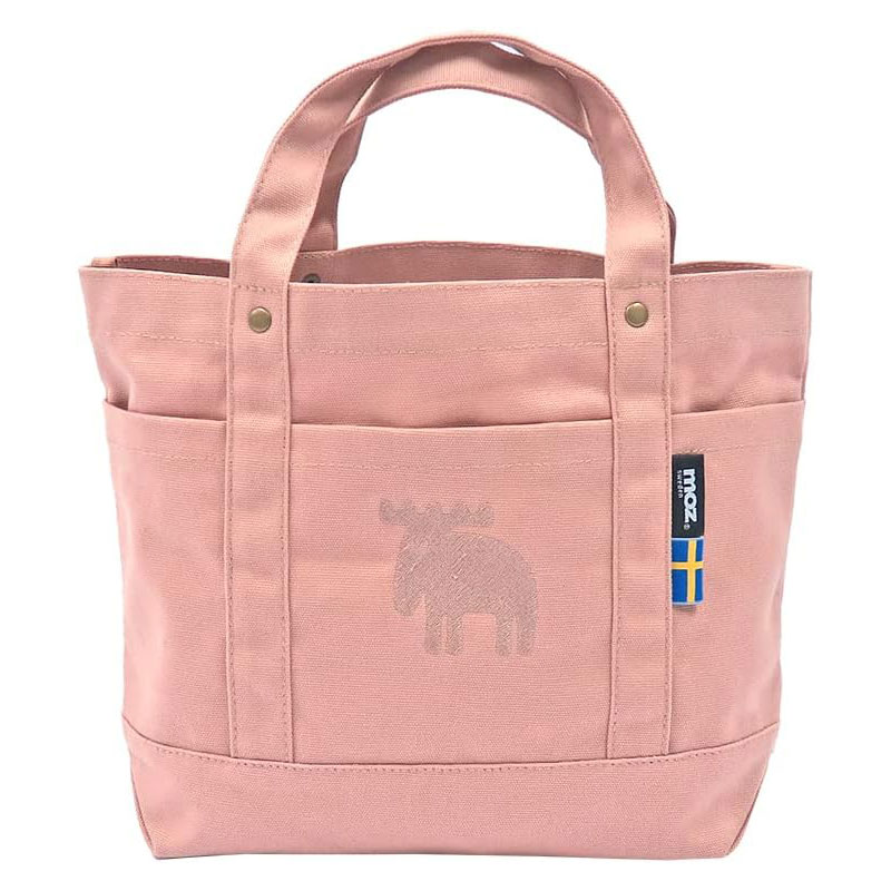 MOZ モズ スゥェーデン 帆布トート M アプリコットベージュ トートバッグ マチ付き 帆布素材 オシャレ 持ち運び かわいい プレゼント