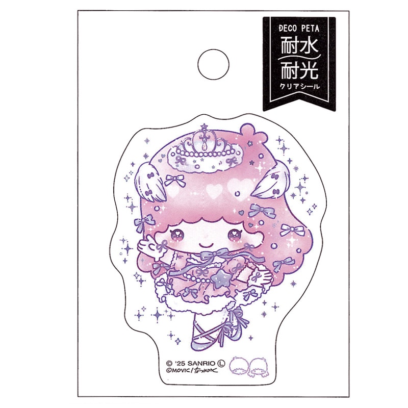 マイメロディ・ツインスターズ デコペタステッカー DOLLY MIX ララ 50周年 アニバーサリー プレゼント ギフト デコレーション かわいい オシャレ クラックス