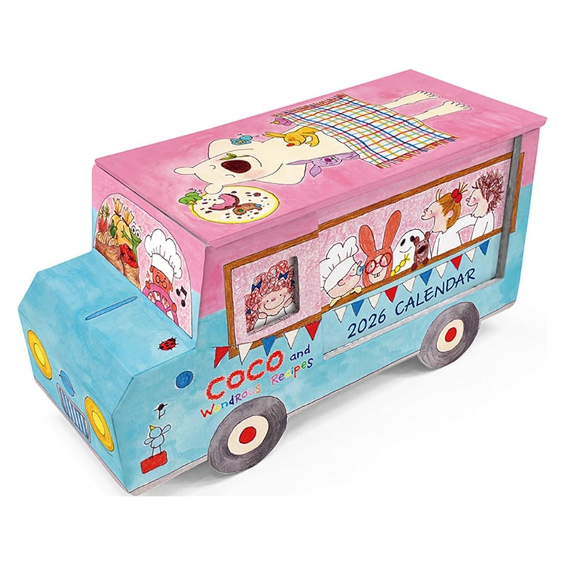 グリーティングライフ 2026年 カーボックス カレンダー ココちゃん 小物入れ 限定 プレゼント インテリア レトロ