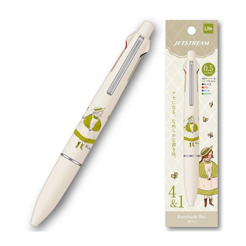 ジェットストリーム Lite touch ink 多機能ペン 4&1 0.5mm くらはしれ