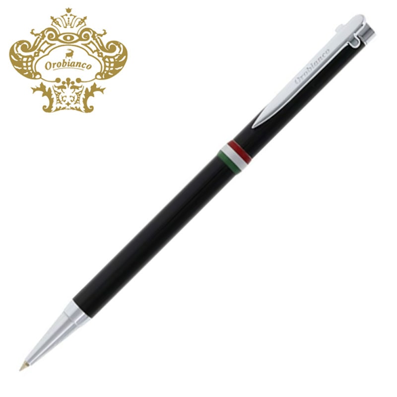 オロビアンコ ラ・スクリヴェリア ボールペン シルバー 高級品 名入れ オシャレ プレゼント お祝い イタリア