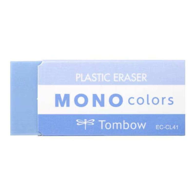 トンボ鉛筆 MONO カラー消しゴム ブルー 限定 高性能 定番 ロングセラー