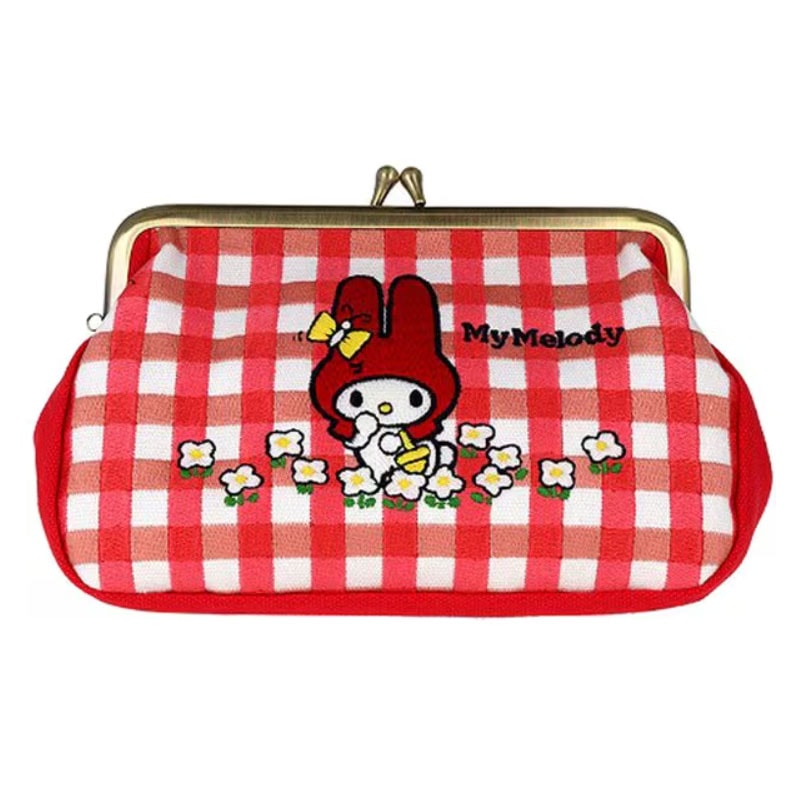 畳刺繍ペンポーチ がま口 New Life Collection マイメロディ 刺繍縫製品 小物入れ オシャレ ポーチ サンスター文具 プレゼント