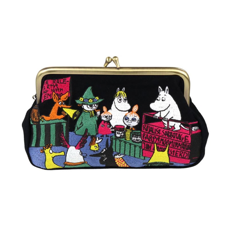 畳刺繍ペンポーチ がま口 New Life Collection ムーミン 仲間 刺繍縫製品 小物入れ オシャレ ポーチ サンスター文具 プレゼント
