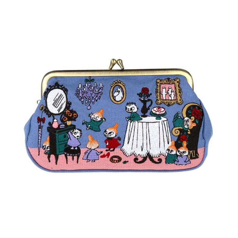 畳刺繍ペンポーチ がま口 New Life Collection リトルミイ 部屋 刺繍縫製品 小物入れ オシャレ ポーチ サンスター文具 プレゼント