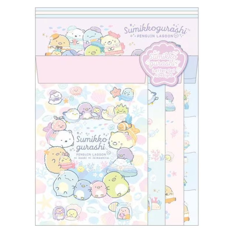 サンエックス すみっコぐらし ぺんぎんラグーン レターセット かわいい オシャレ