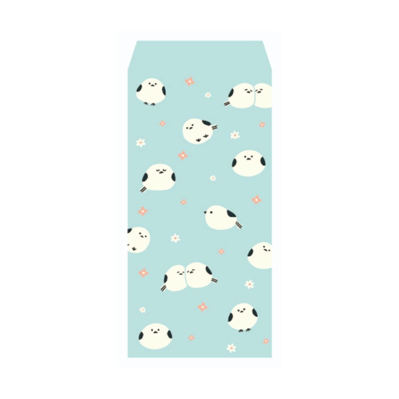 フロンティア ふわり・和紙ぽち袋 大 シマエナガ 3枚入り 新札用 お祝い プレゼント かわいい 封シール付き