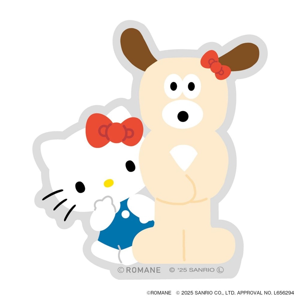 ブランチブラザー×サンリオキャラクターズ PVCステッカー パピー×ハローキティ コラボ かわいい グッズ マークス 限定 プレゼント デコレーション