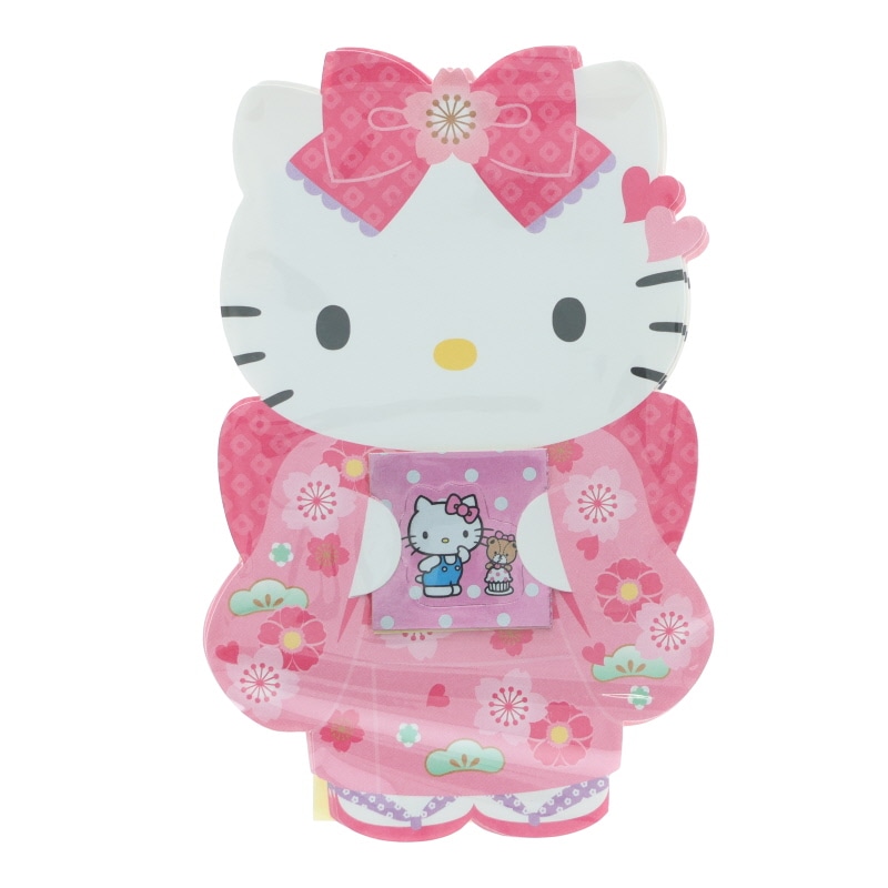 サンリオ ハローキティ ポチ袋 3枚入り 封シール付 着物 三つ折り用 祝儀袋 お年玉袋 2026年 キッズ グッズ プレゼント