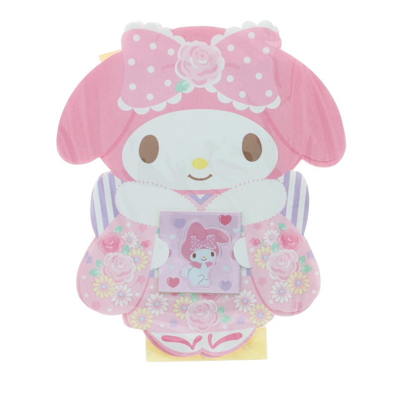 サンリオ マイメロディ ポチ袋 3枚入り 封シール付 着物 三つ折り用 祝儀袋 お年玉袋 2026年 キッズ グッズ プレゼント