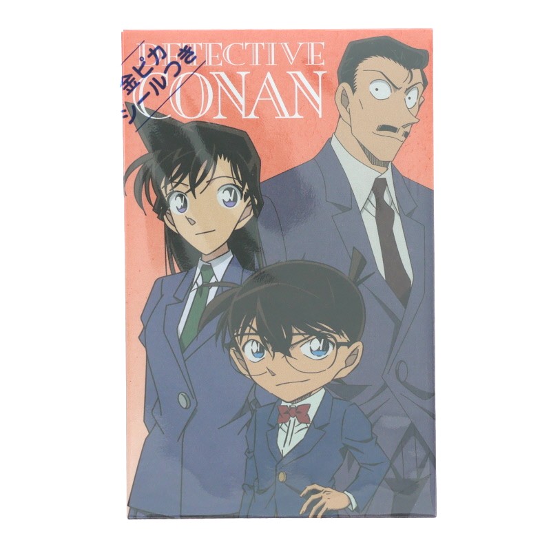 名探偵コナン ポチ袋 B柄 コナン＆毛利親子 3枚入り 三つ折り用 封シール付き 2026年 キッズ グッズ プレゼント 日本製 文運堂