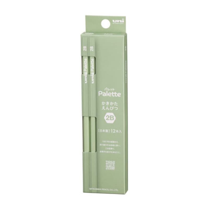 三菱鉛筆 uni Palette 六角鉛筆 ピスタチオ PLT-PIS 2B ダース 名入れ無料 卒園記念品 卒園記念品 日本製 ギフト プレゼント