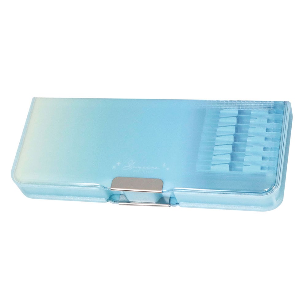 クツワ 学童 ゆめいろグラデーション 筆入 ミント ペンケース 筆箱 両面 ランドセルにピッタリ 新入学 祝い ギフト プレゼント キッズ ガールズ オシャレ