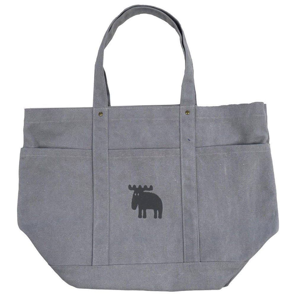 MOZ モズ スゥェーデン 帆布トート L グレー トートバッグ マチ付き 帆布素材 オシャレ 持ち運び かわいい プレゼント