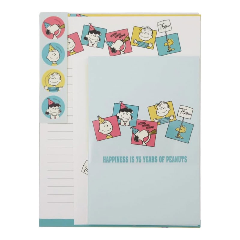 クラックス スヌーピー シール付きレター フレーム 75周年 PEANUTS ピーナッツ プレゼント 日本製