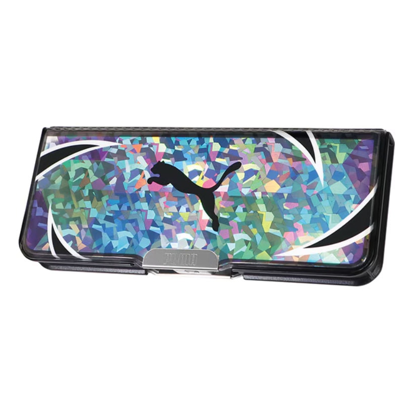 クツワ PUMA ピッタントン ホログラム 2ドア筆入れ 鉛筆ホルダー7本 入学祝い プレゼント コンパクト