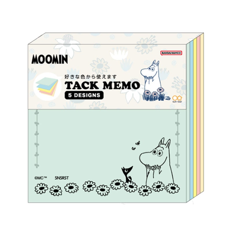 サンスター文具 MU25SU 付箋メモ5C ムーミン 100枚 かわいい 女子文具