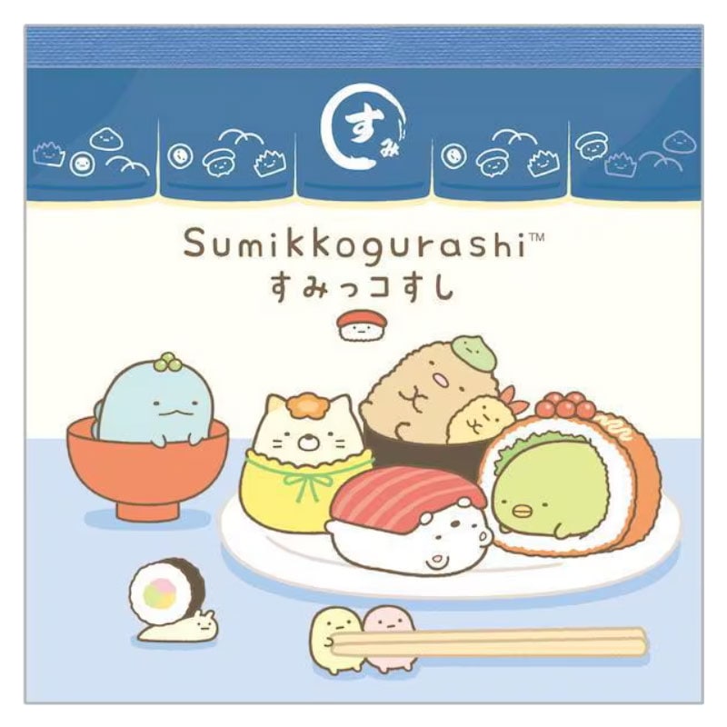 サンエックス すみっコぐらし いつでもおすし雑貨テーマ スクエアメモ 100枚 限定 かわいい プレゼント