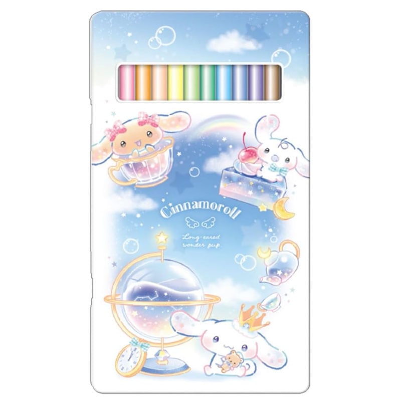シナモロール 色鉛筆 ブルードリーム 12色 2026 サンリオ 新入学 名入れ プレゼント 記念品 缶ケース クラックス