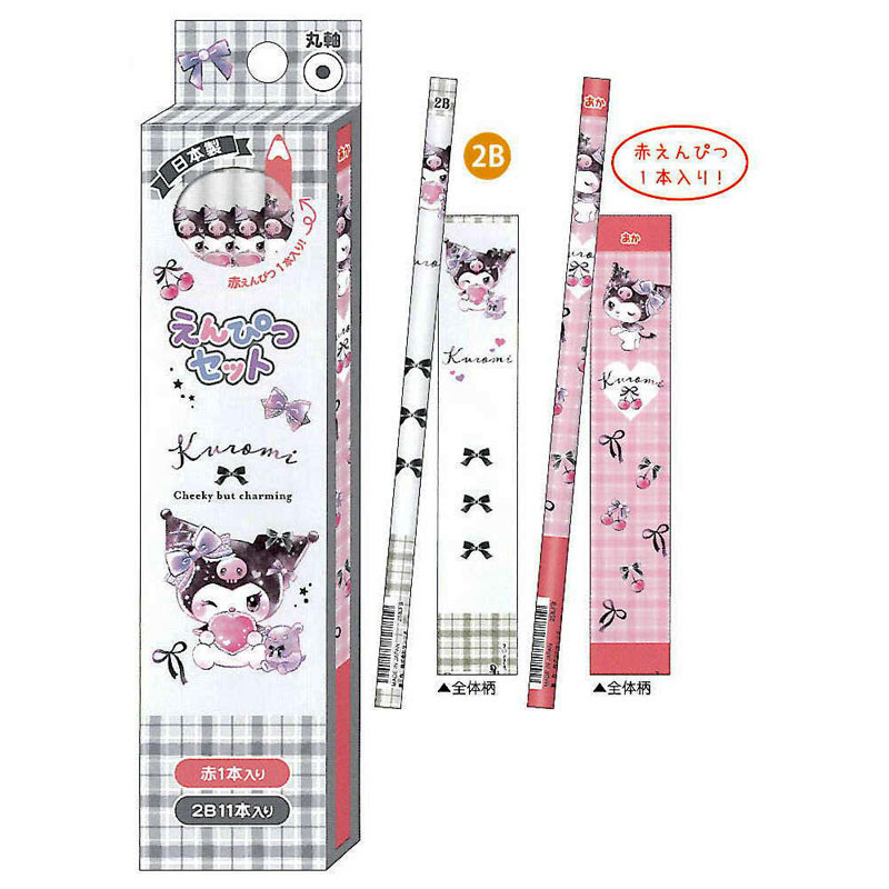クラックス クロミちゃん 鉛筆 リボン ダース 2B 赤鉛筆 2026年 新入学 祝い 記念品 プレゼント 名入れ不可