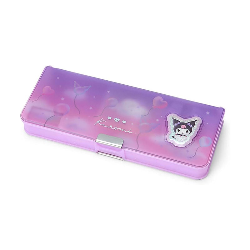 クロミちゃん 両面開き筆箱 クリア ペンケース 2026年 サンリオ 新入学 お祝い プレゼント ミニシャープナー付