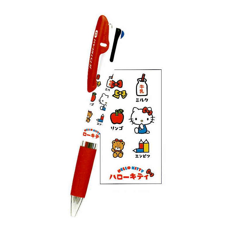 カミオジャパン CM High Standard 3色ボールペン ハローキティ/カタカナ 三菱鉛筆 ジェットストリーム 日本製 グッズ