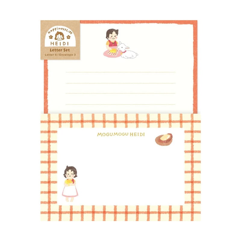 アルプスの少女ハイジ レターセット もぐもぐハイジ コラボ 古川紙工 プレゼント かわいい 限定 オシャレ 日本製