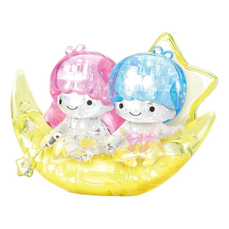 クリスタルギャラリー リトルツインスターズ ムーン 透明 立体パズル ギフト プレゼント 知育玩具 インテリア コレクション おみやげ