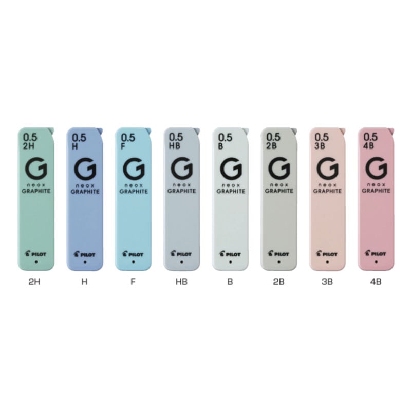 パイロット neox GRAPHITE ネオックス・グラファイト シャープ替え芯 0.5mm 折れにくい なめらか シンプル オシャレ