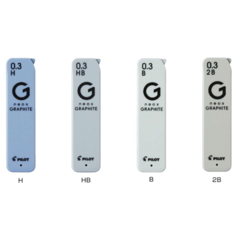 パイロット neox GRAPHITE ネオックス・グラファイト シャープ替え芯 0.3mm 折れにくい なめらか シンプル オシャレ
