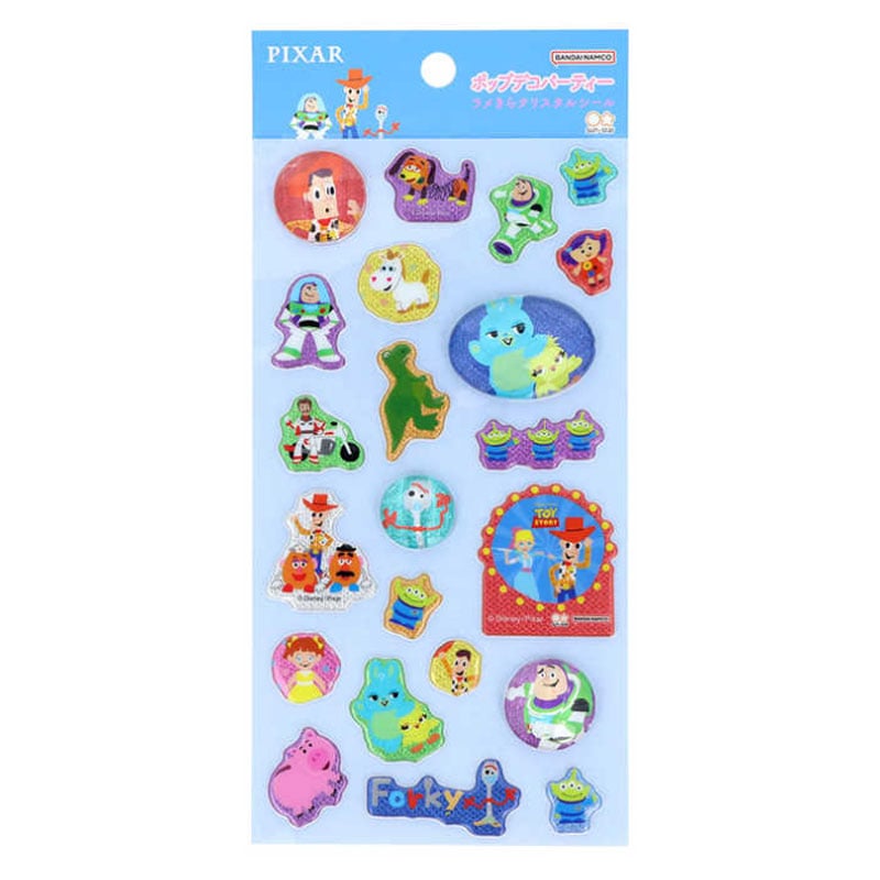 ラメきらクリスタルシール トイ・ストーリー ディズニー グリッターシール ぷっくりシール かわいい コレクション デコレーション オシャレ サンスター文具