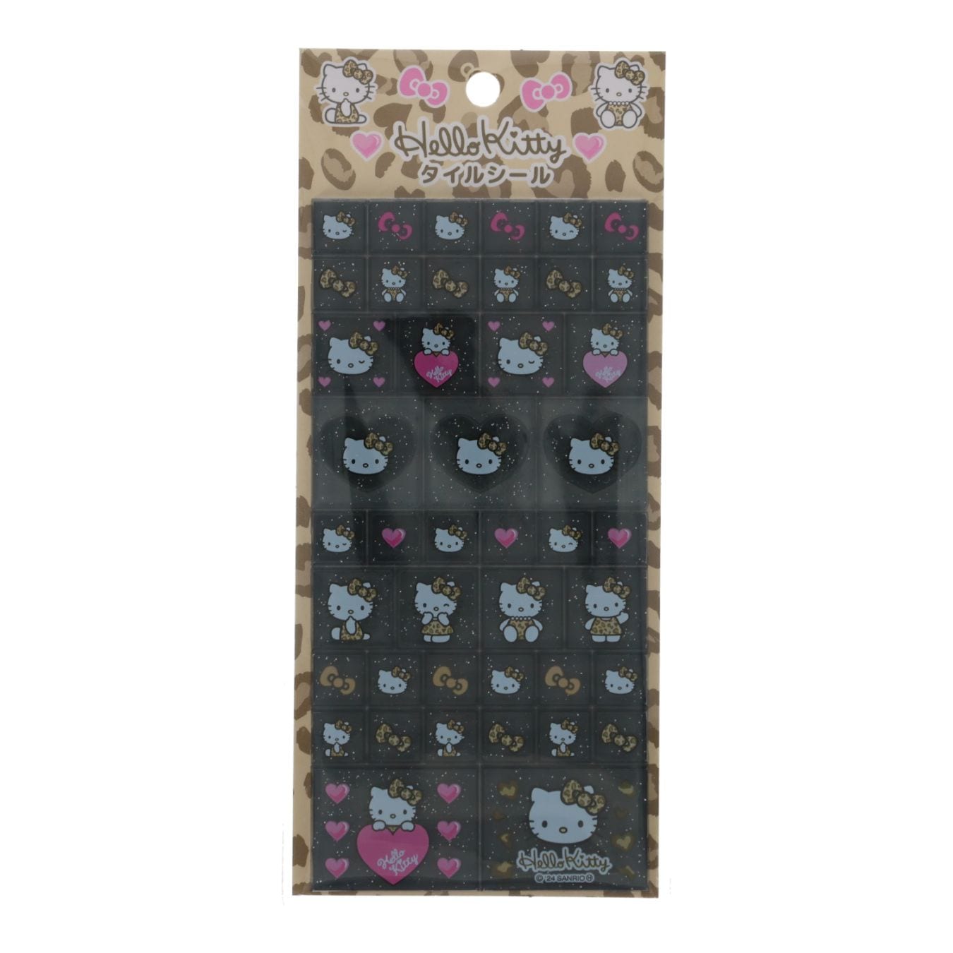 タイルシール ハローキティ 90's ヒョウ レトロ かわいい プレゼント デコレーション コレクション NIC