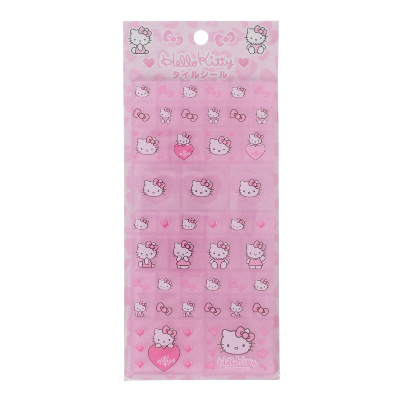 タイルシール ハローキティ 90's ヒョウ ピンク レトロ かわいい プレゼント デコレーション コレクション NIC