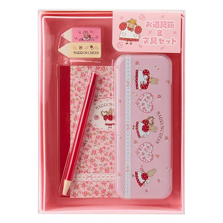 サンリオ お道具箱＆文具セット（身の回り雑貨 いつまでもサンリオ） マロンクリーム プレゼント グッズ コレクション 小物入れ 限定 女の子
