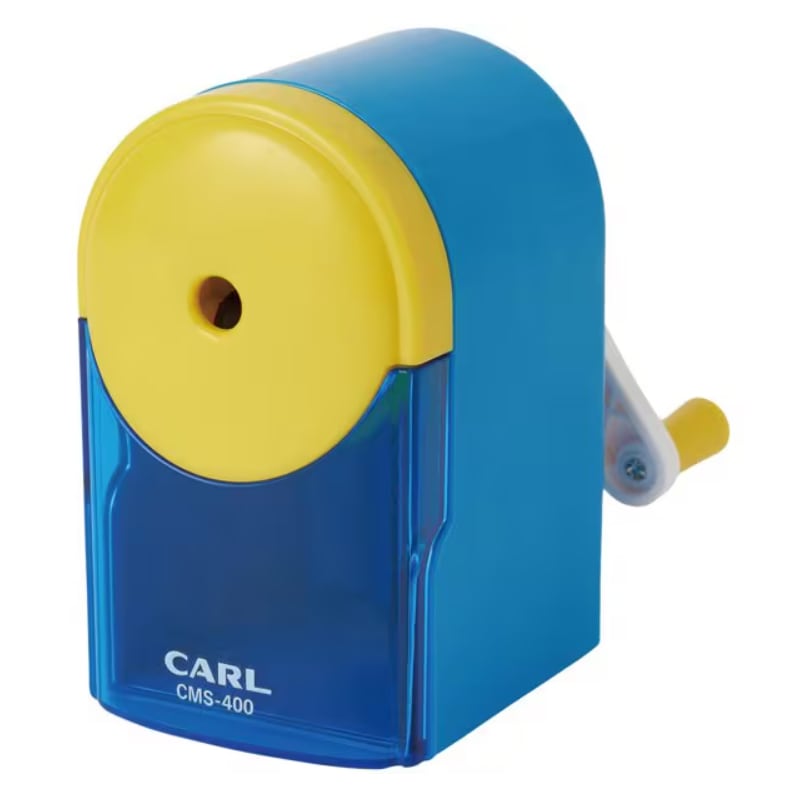 カール 小型手動鉛筆削り フラッグル 3段階調整機能付 新入学 差し込むだけ 安全 かわいい 祝い プレゼント 国旗カラー