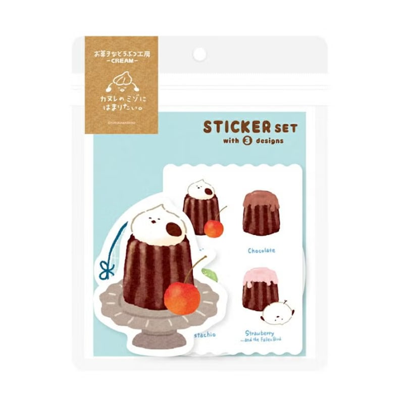 古川紙工 お菓子などうぶつ工房 ステッカー3柄セット トリ かわいい プレゼント デコレーション