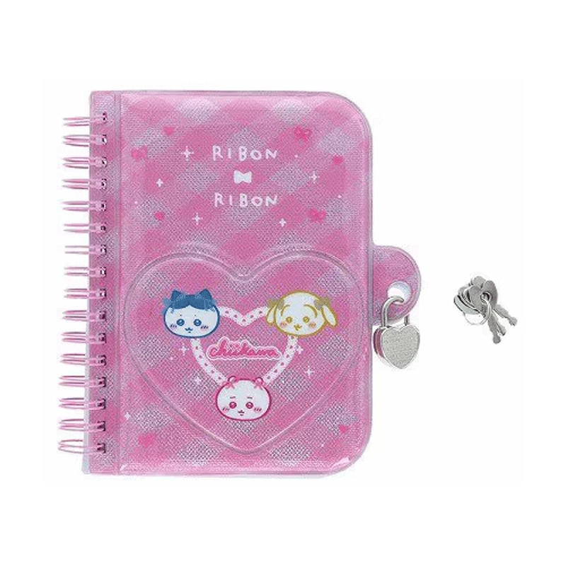 ちいかわ 鍵付きノート After school コレクション ちいかわ リボン 平成レトロ オシャレ プレゼント かわいい 限定 サンスター文具