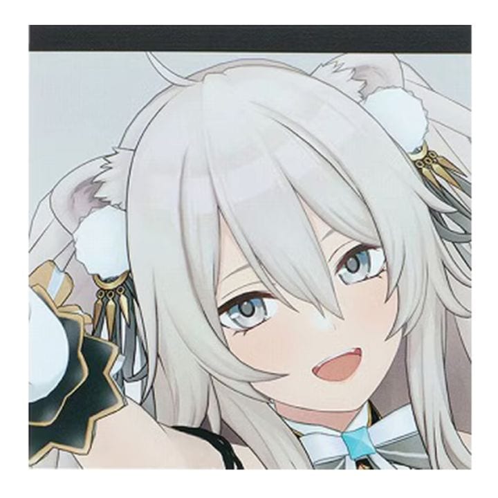 スクエアメモ hololive ホロライブ 獅白ぼたん コラボ 80枚 限定 プレゼント サンスター文具
