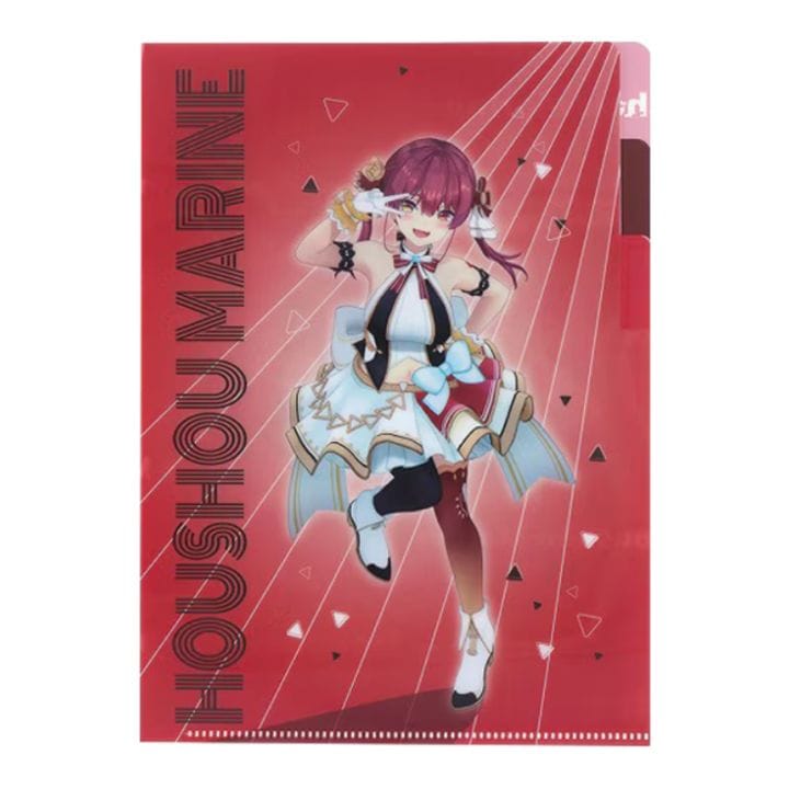 クリアファイルA5 3P hololive ホロライブ 宝鐘マリン コラボ 限定 プレゼント サンスター文具