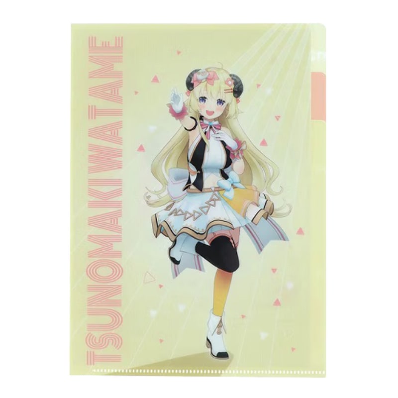 クリアファイルA5 3P hololive ホロライブ 角巻わため コラボ 限定 プレゼント サンスター文具