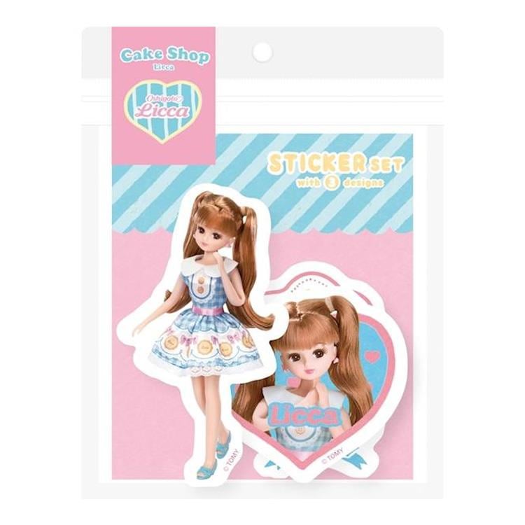 Oshigoto Licca リカちゃん ステッカー3柄セット ケーキショップ かわいい プレゼント デコレーション 古川紙工