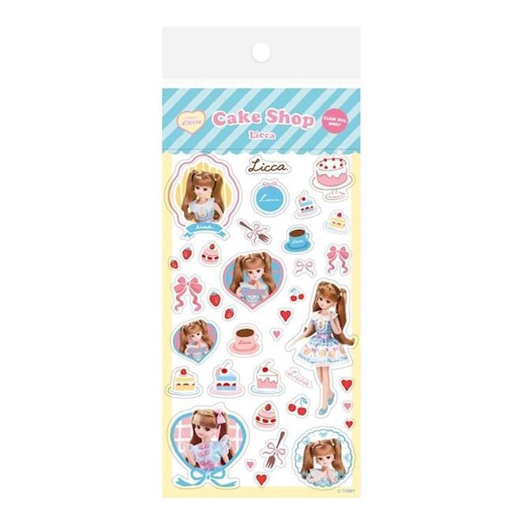 Oshigoto Licca リカちゃん 透明シールシート ケーキショップ かわいい プレゼント デコレーション 古川紙工