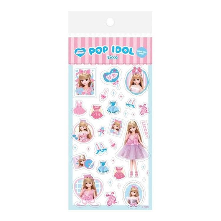 Oshigoto Licca リカちゃん 透明シールシート アイドル かわいい プレゼント デコレーション 古川紙工