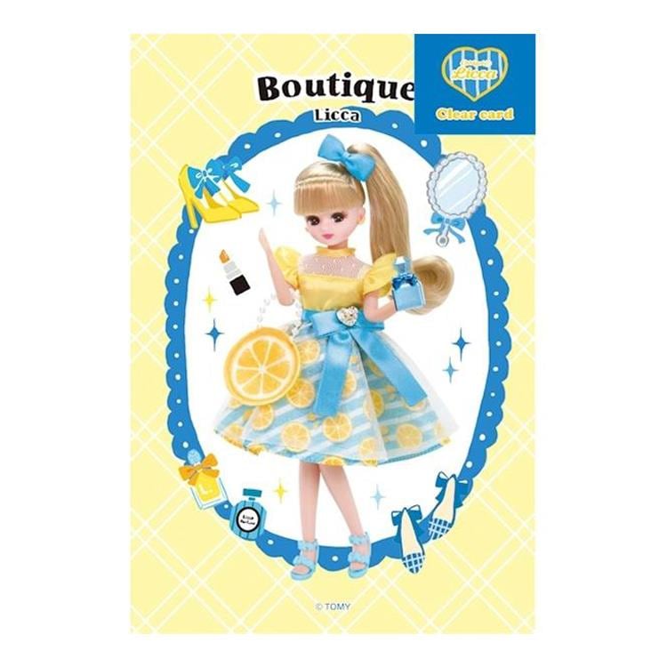 Oshigoto Licca リカちゃん クリアカード ブティック かわいい プレゼント インテリア オシャレ 古川紙工