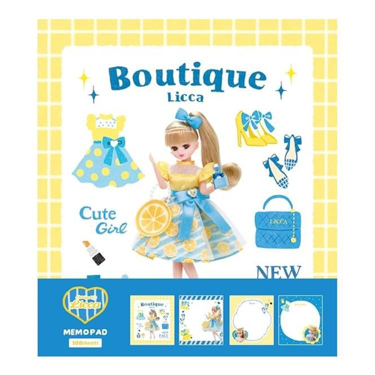 Oshigoto Licca リカちゃん メモパッド ブティック 100枚 かわいい プレゼント オシャレ 古川紙工