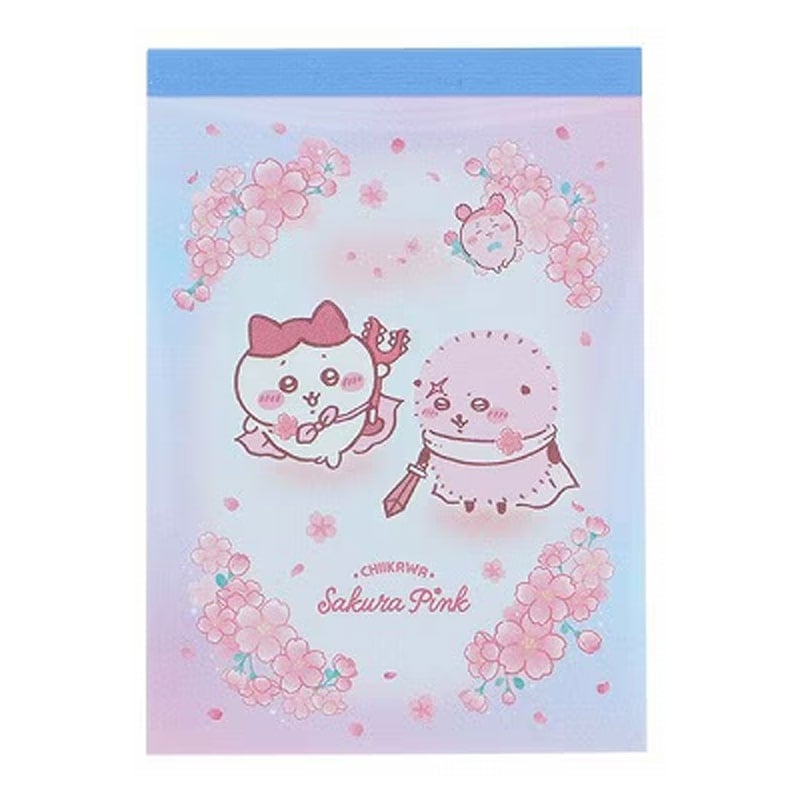 サンスター文具 ちいかわ メモミニ Sakura Pink サクラ ハチワレ＆ラッコ 2柄 100枚 かわいい 女子文具 限定 グッズ