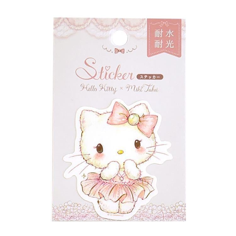 サンリオキャラクターズ×たけいみき ステッカー ハローキティ スイートエトワール 金箔加工 耐水耐光 オシャレ かわいい 雑貨 グッズ 描き下ろし 限定 クローズ・ピン
